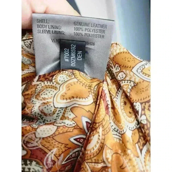 Wilsons Leather Vintage Women's Small Biker Jacket Blue Textured Lined Beautiful - Picture 4 of 6